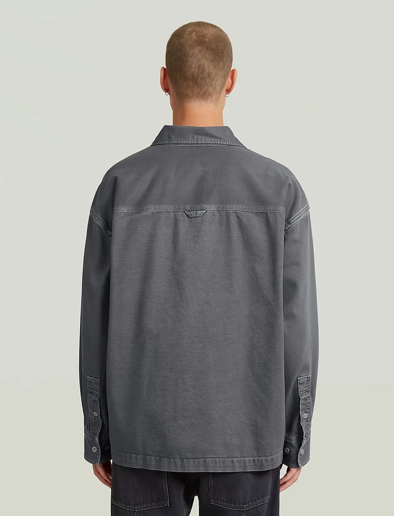 G-Star - Boxy Fit shirt l\s - overshirts - india ink-folkstone gray double dye - 1