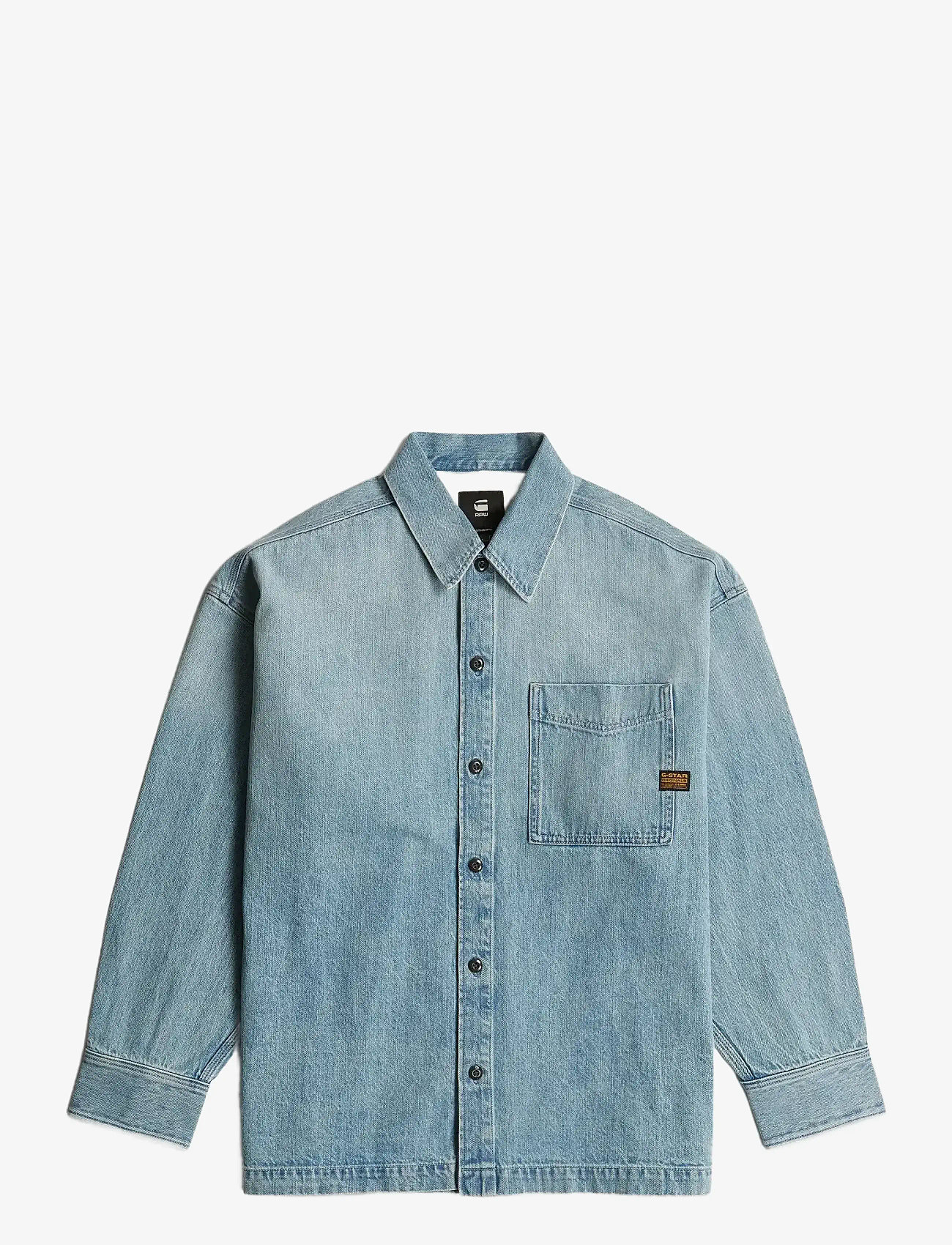 G-Star - Boxy Fit Overshirt - overshirts - sun faded pacific blue - 1