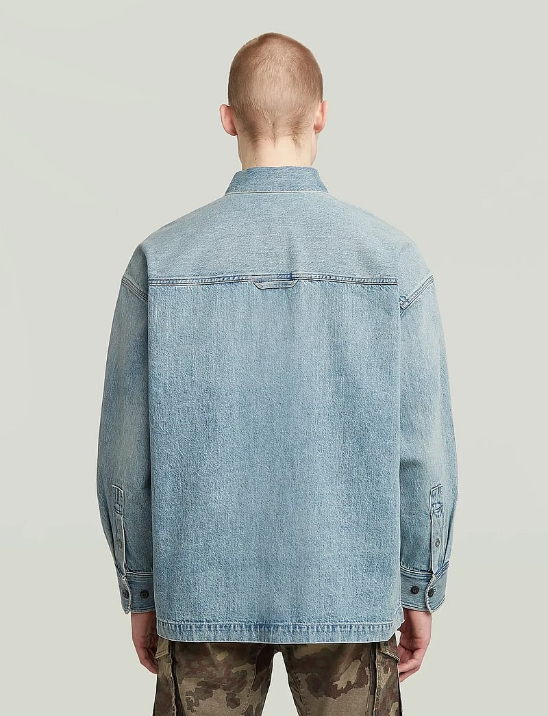 G-Star - Boxy Fit Overshirt - overshirts - sun faded pacific blue - 2