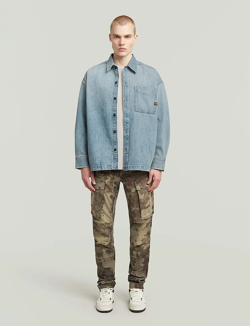 G-Star - Boxy Fit Overshirt - overshirts - sun faded pacific blue - 3