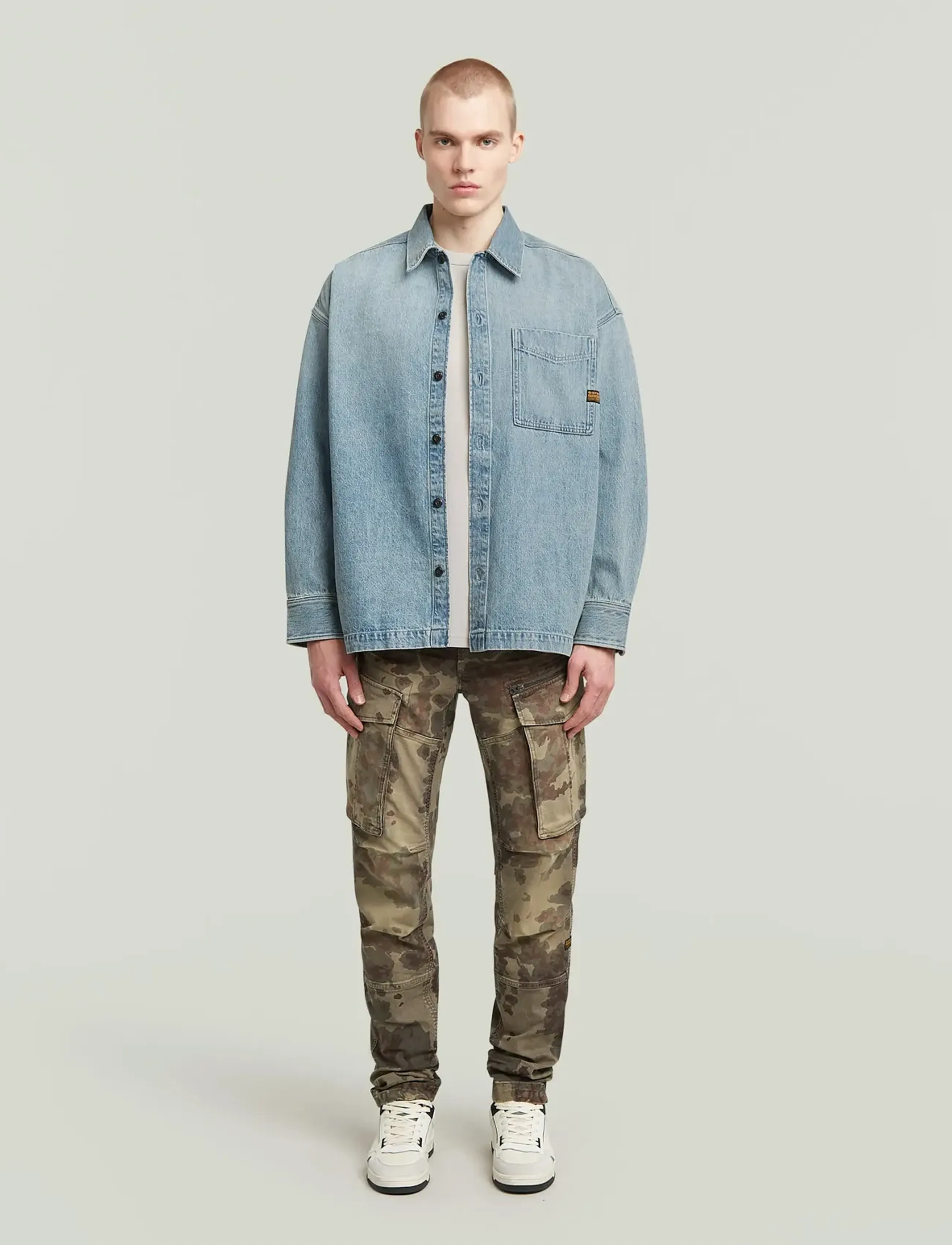 G-Star - Boxy Fit Overshirt - overshirts - sun faded pacific blue - 3
