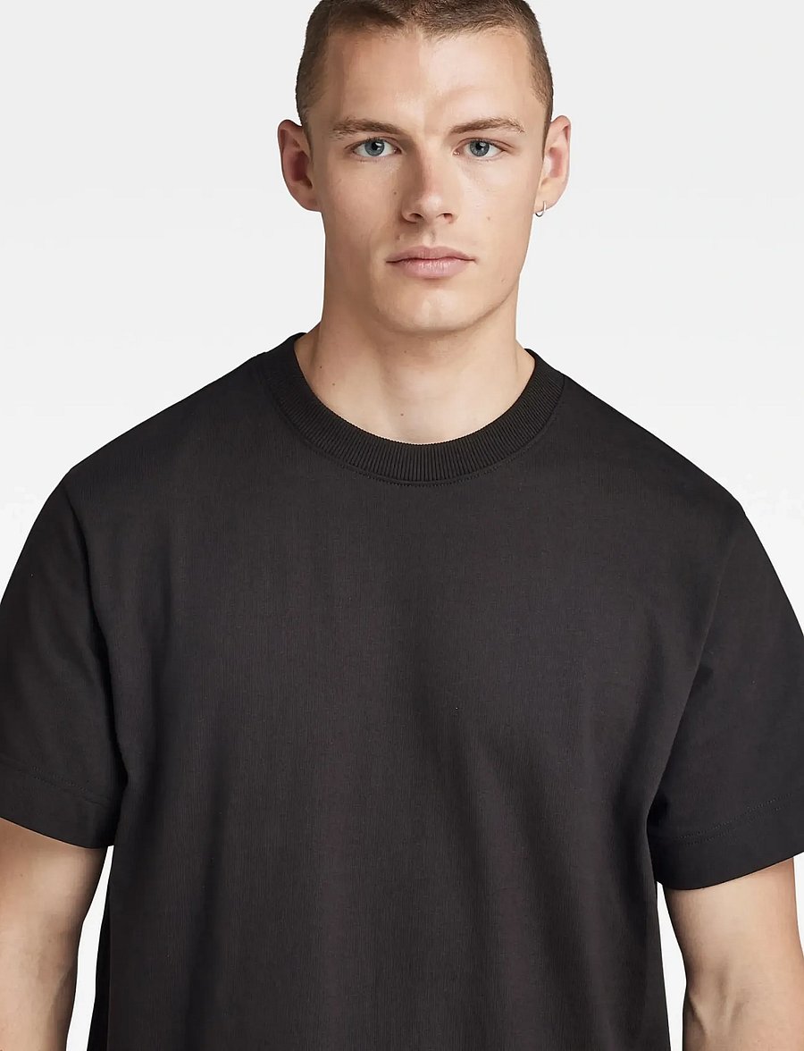 G-Star - Essential loose r t - kurzärmelige t-shirts - dk black - 5