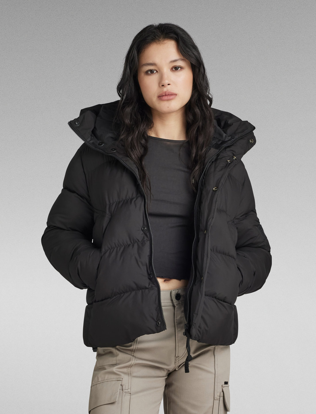 Short top puffer jackets