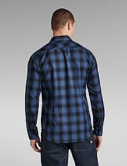 G-Star RAW - Bristum 2.0 Slim Shirt l\s - overshirts - rank blue big shadow check - 3