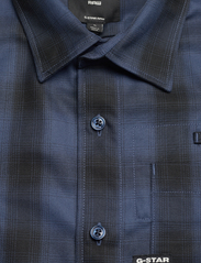 G-Star RAW - Bristum 2.0 Slim Shirt l\s - overshirts - rank blue big shadow check - 4