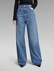 G-Star RAW - Deck 2.0 High Loose Wmn - jeans met wijde pijpen - faded everglade - 2