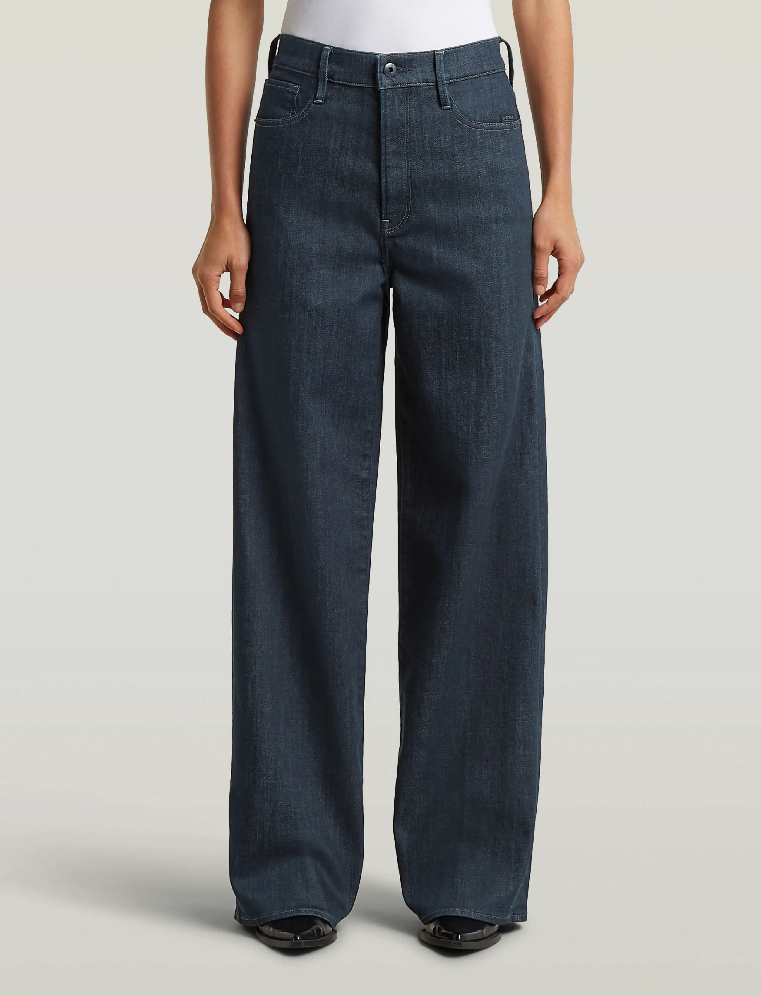 G-Star Deck 2.0 High Loose Wmn - Festival outfit - NEO RAW DENIM / navy