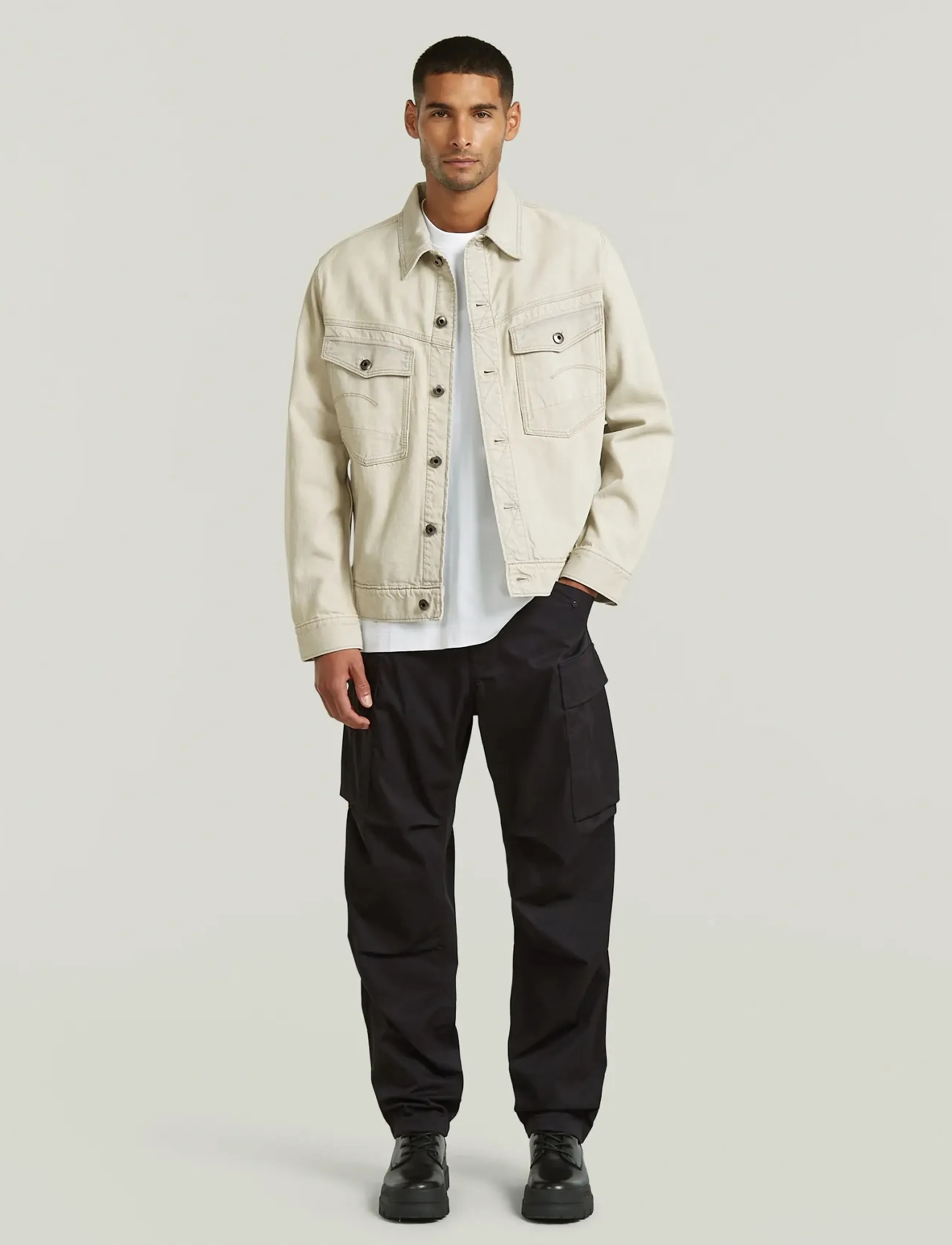 G-Star - Dakota Jacket - spring jackets - beached faded vivianite grey - 4