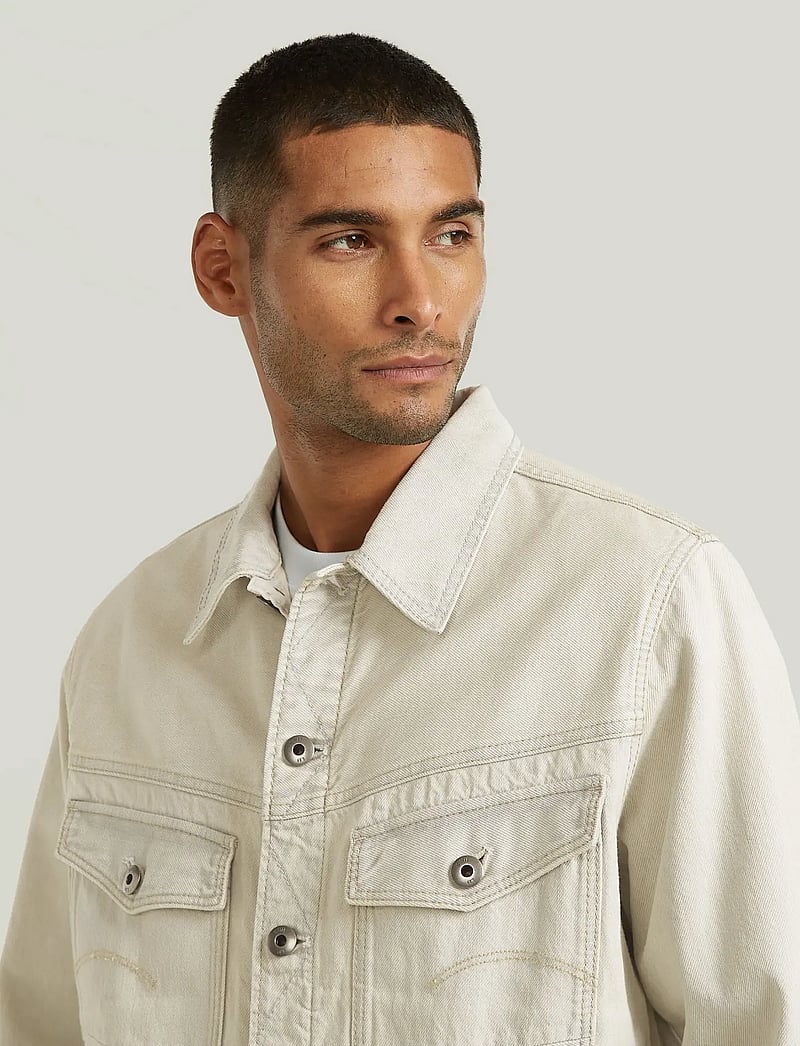 G-Star - Dakota Jacket - unlined denim jackets - beached faded vivianite grey - 4