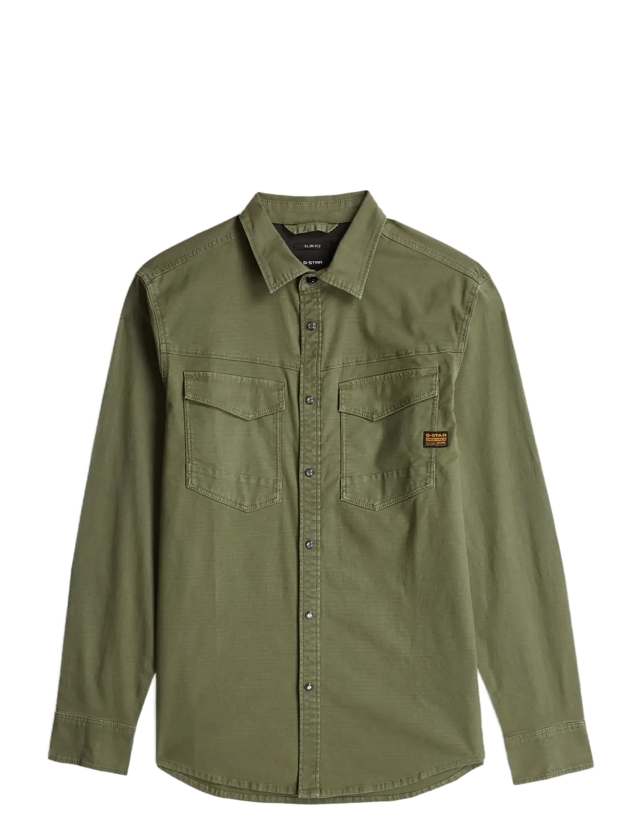 G-Star Dakota slim shirt l\s - Kleidung - FOUR LEAF CLOVER GD / khaki/green