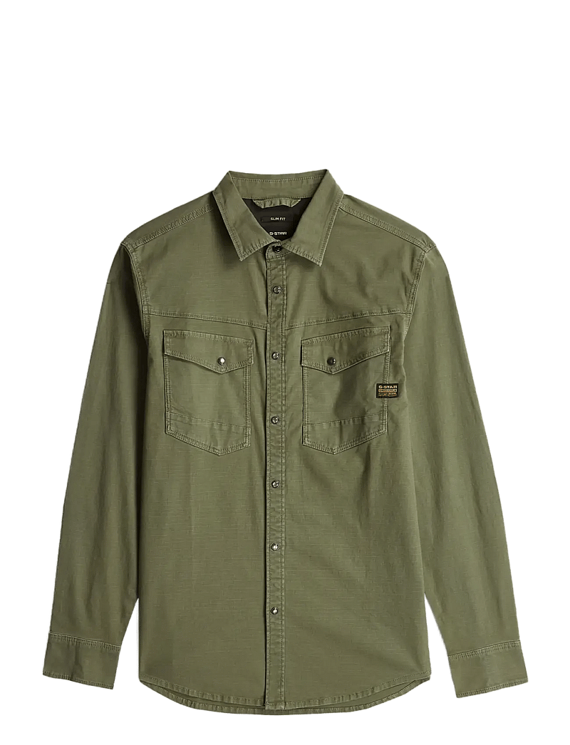 G-Star - Slim Denim shirt - teksasärgid - four leaf clover gd - 1