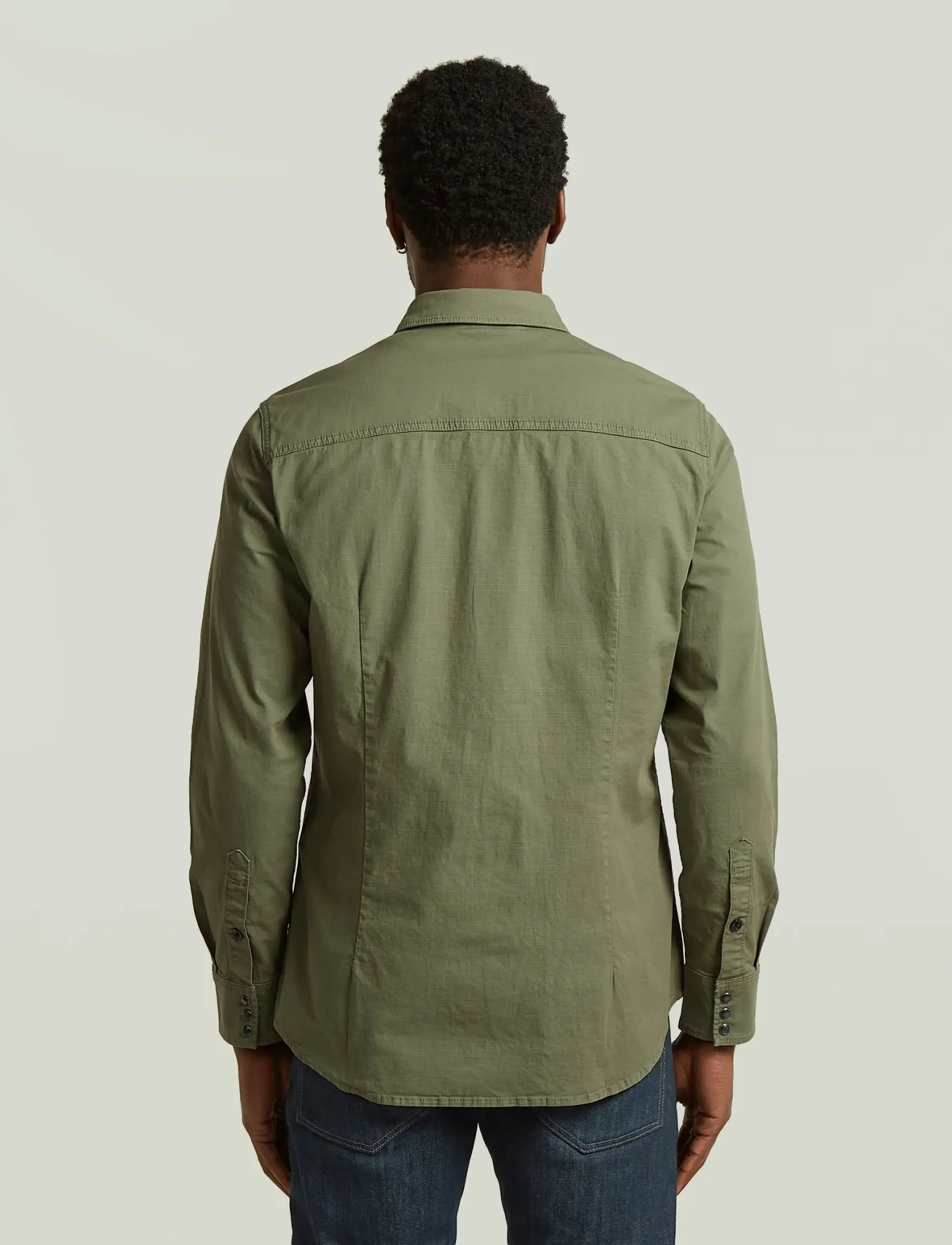 G-Star - Dakota slim shirt l\s - denim shirts - four leaf clover gd - 2