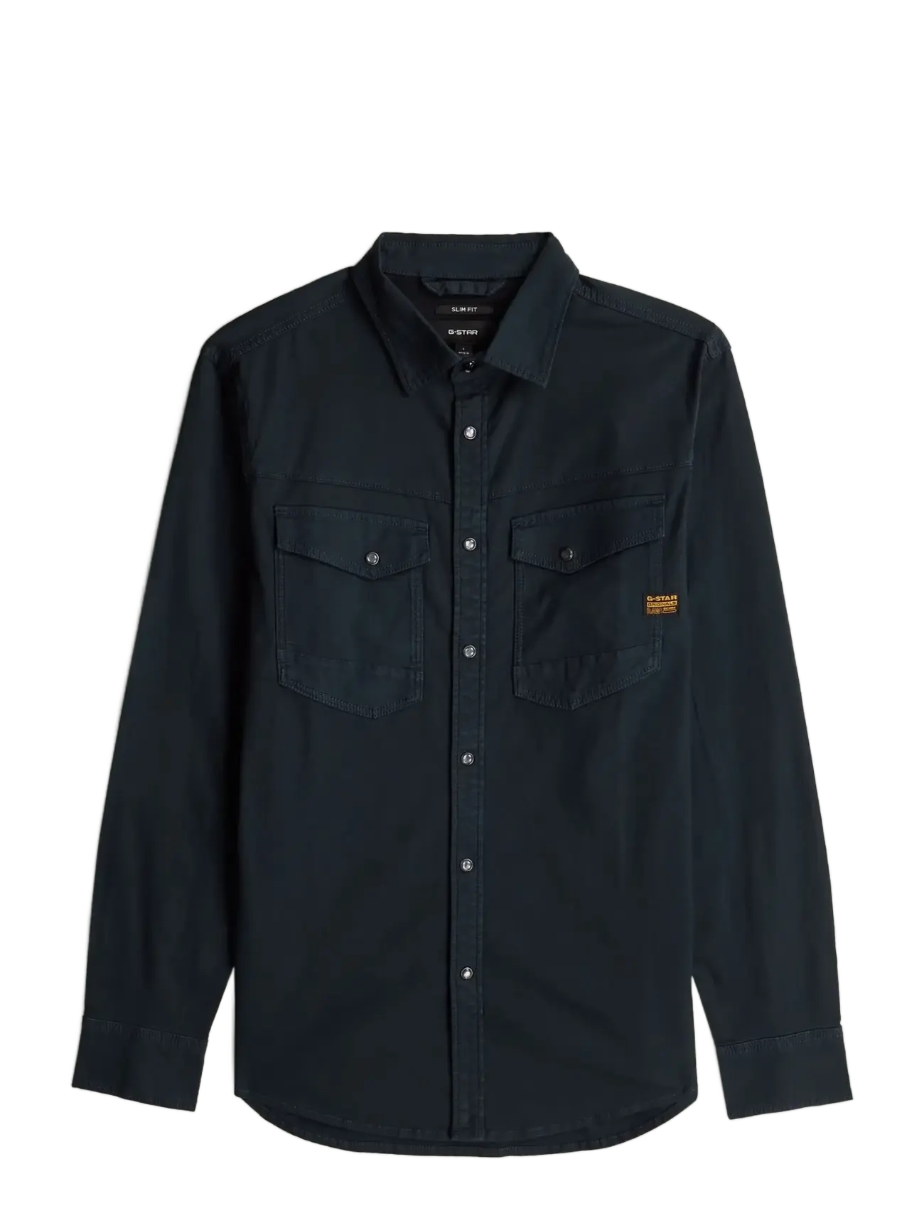 G-Star Dakota Slim Shirt L\S, S, Shirts, Marineblau - Casual, Männerswear