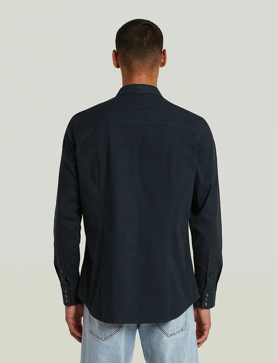 G-Star - Dakota slim shirt l\s - denimskjorter - salute gd - 2