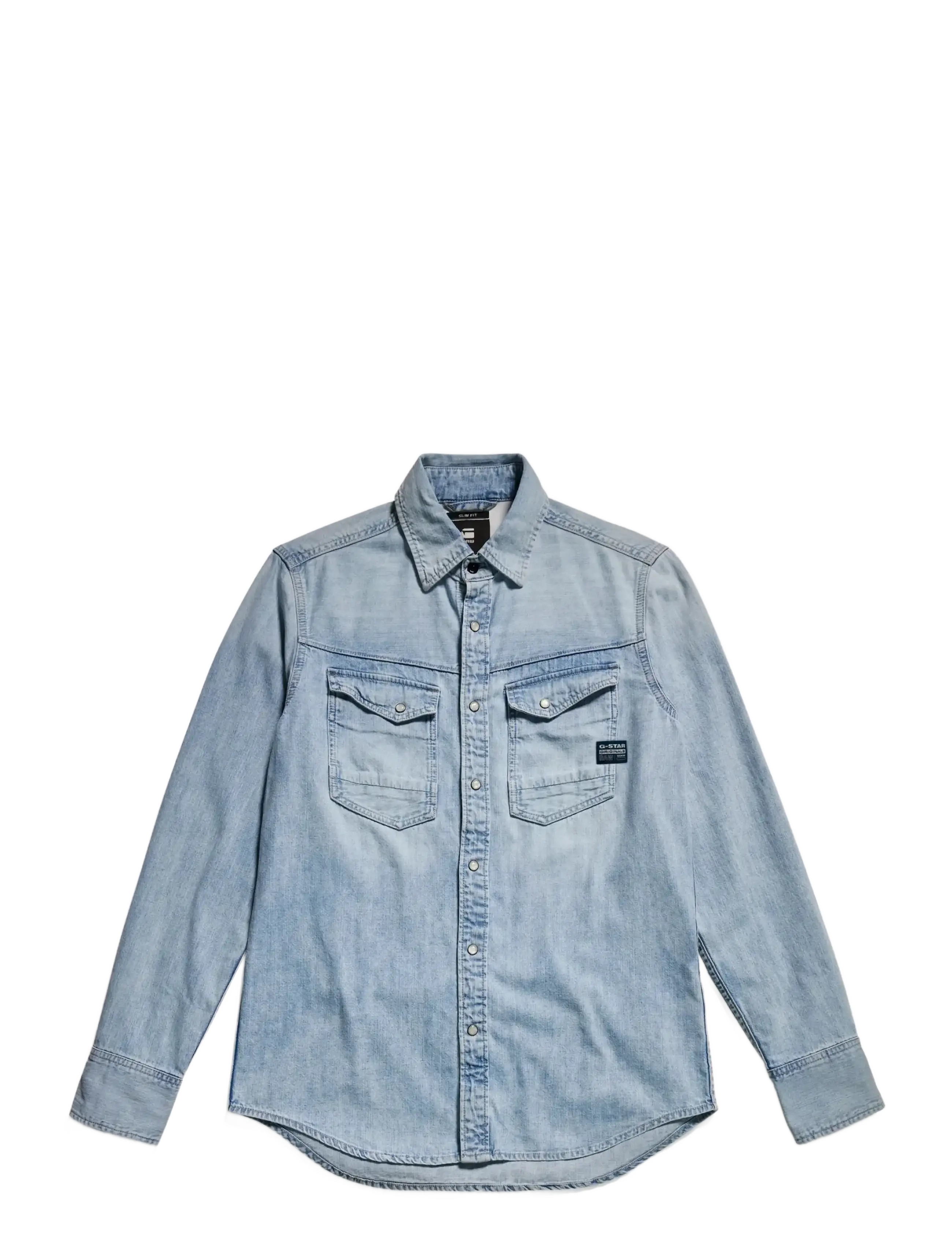 G-Star Dakota slim shirt l\s - Skjortor - SUN FADED BLUE MIST / blue