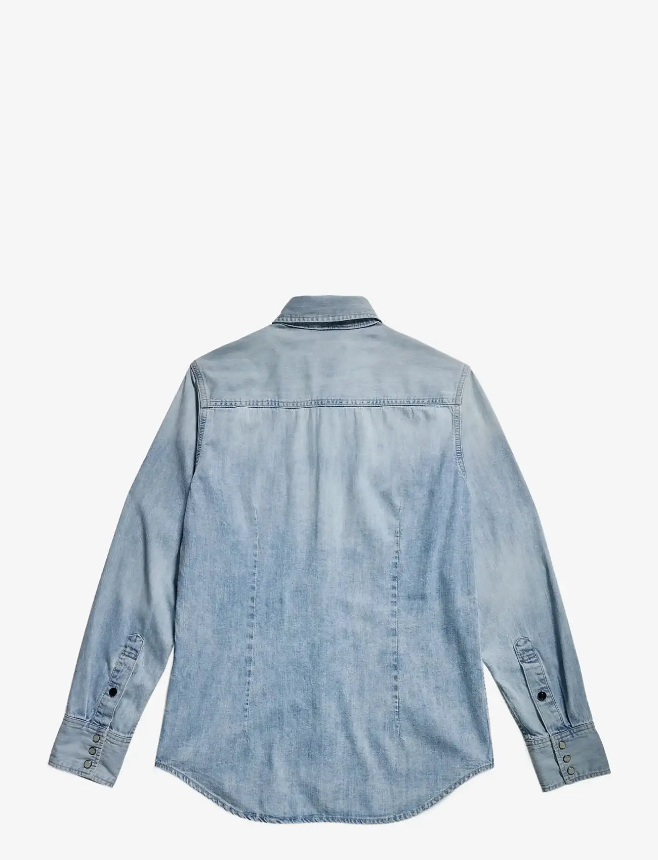 G-Star - Dakota slim shirt l\s - denimskjorter - sun faded blue mist - 2