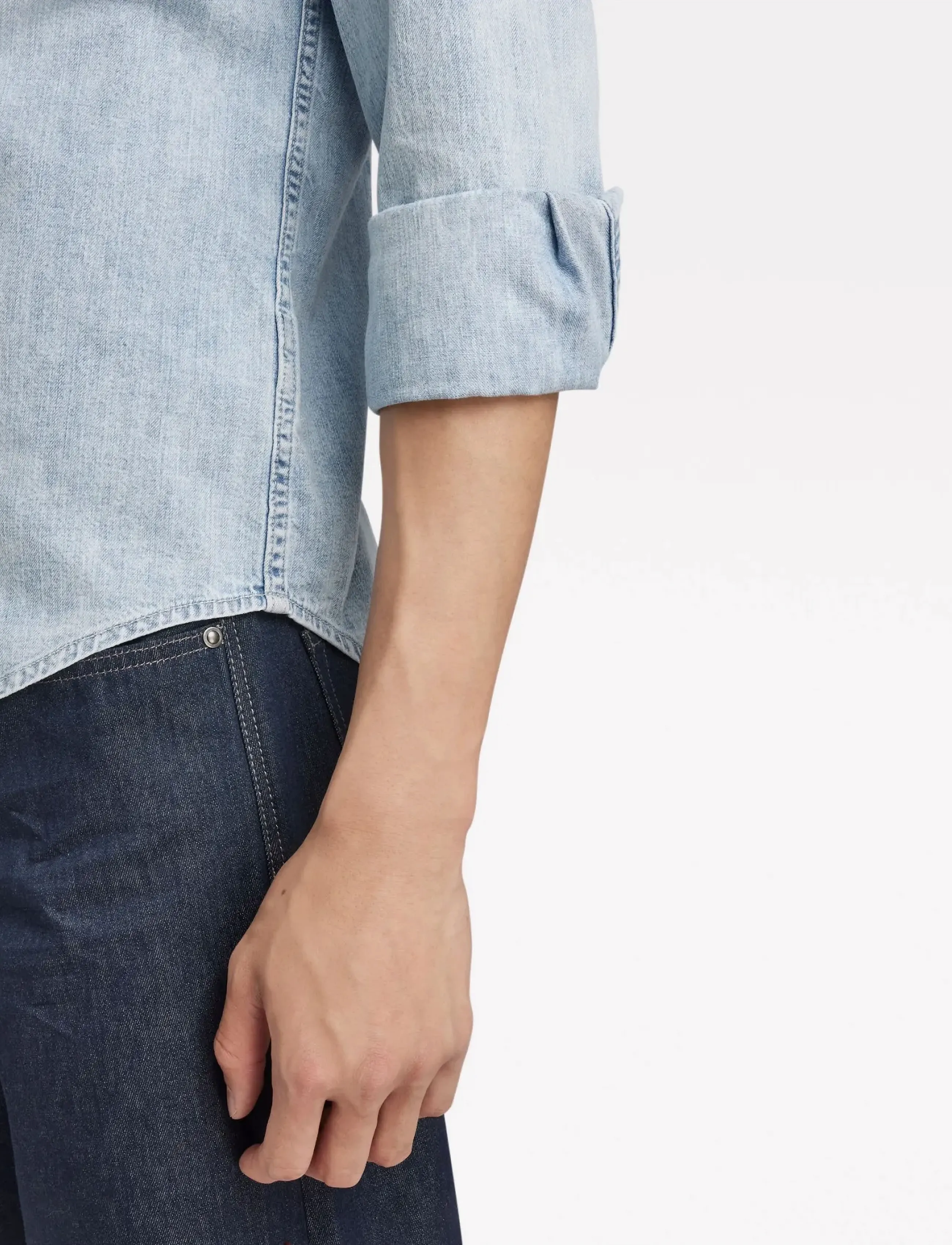 G-Star - Dakota slim shirt l\s - jeanshemden - sun faded blue mist - 5