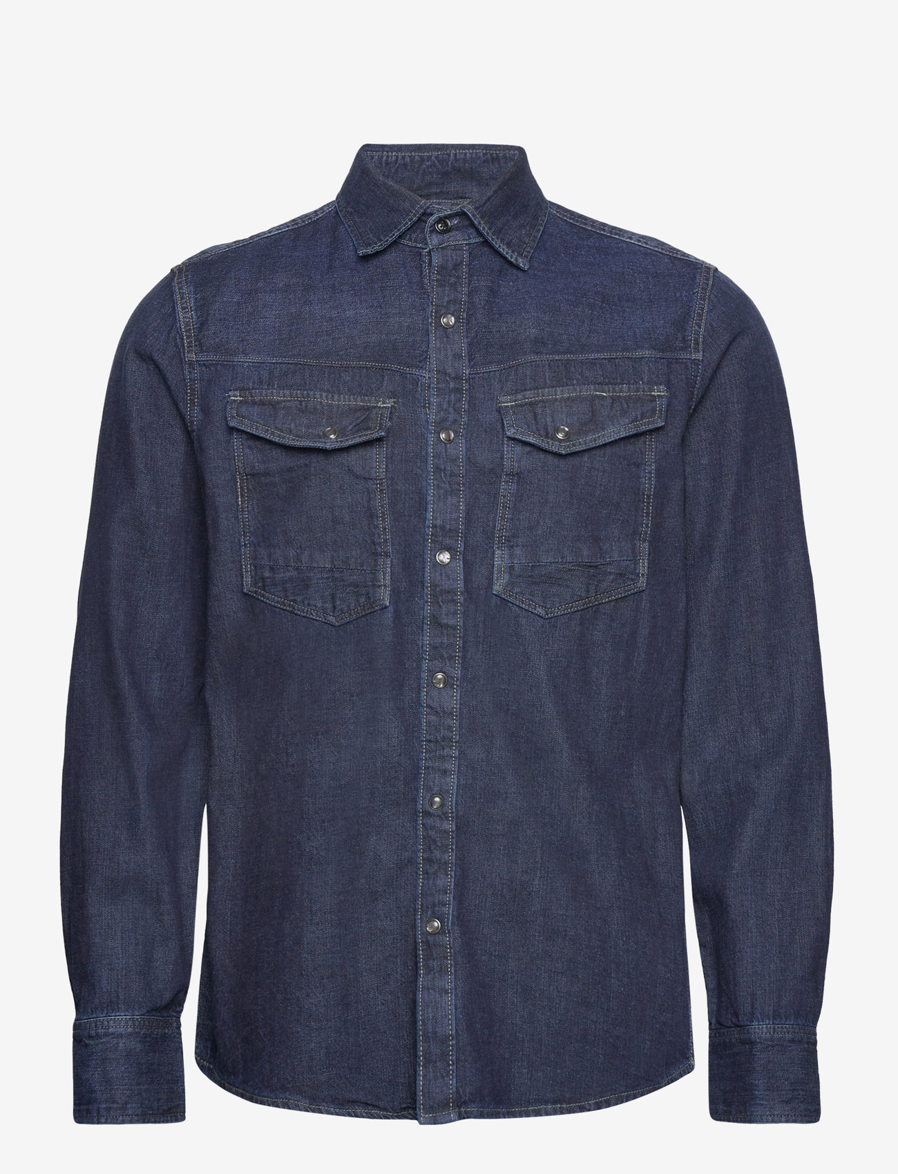 G-Star - Dakota slim shirt l\s - denimskjorter - worn in deep sea - 0