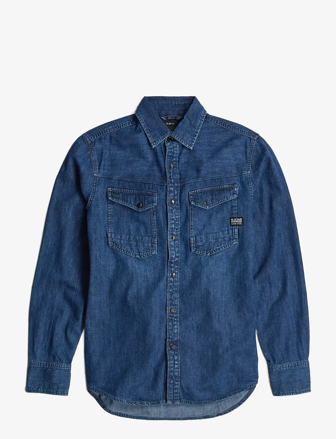 G-Star - Dakota slim shirt l\s - jeanshemden - worn in windward - 0