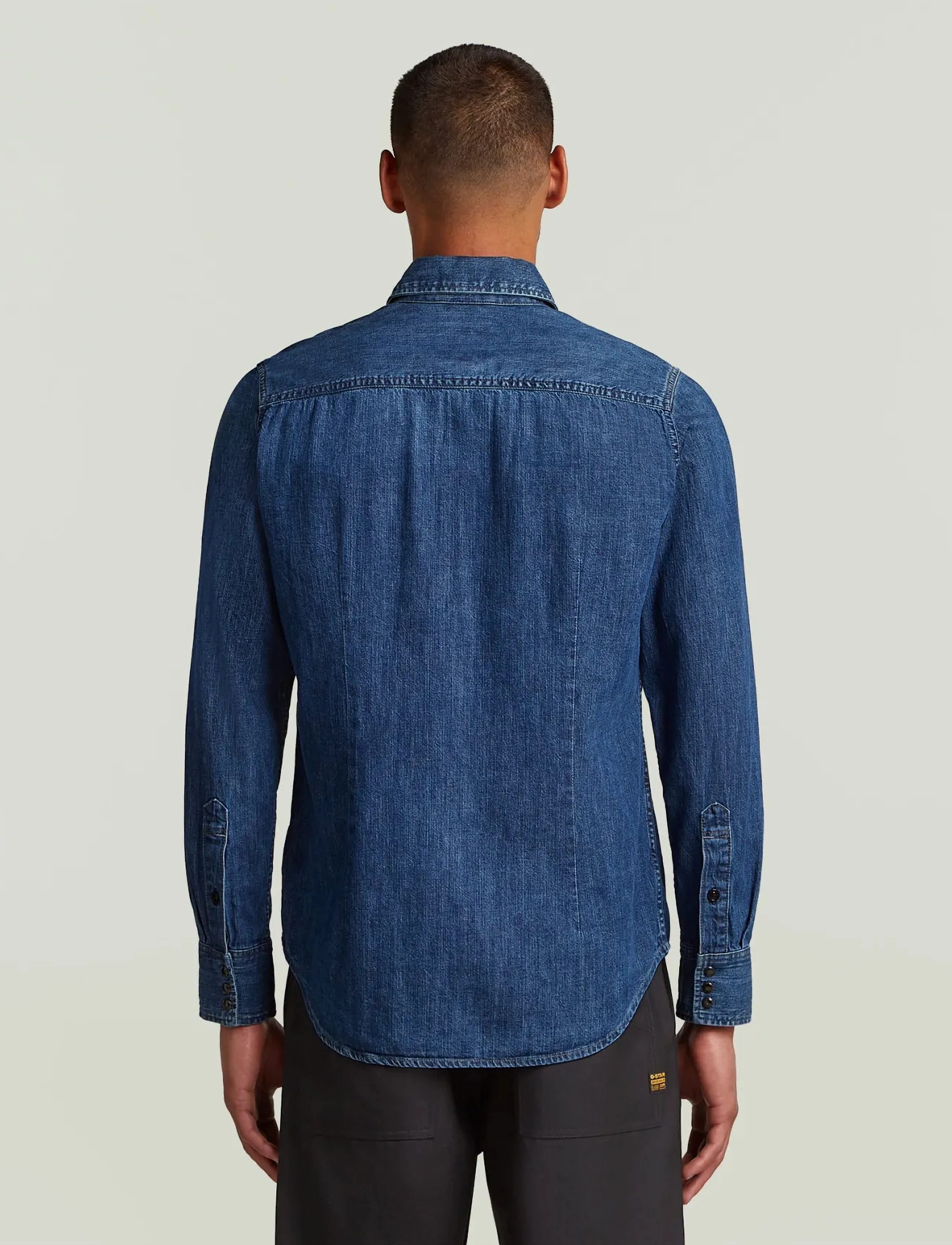 G-Star - Dakota slim shirt l\s - gallaskyrtur - worn in windward - 1