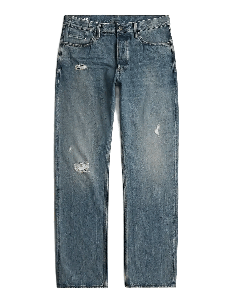 G-Star - Dakota Regular Straight - tavalised teksad - vintage storm destroyed - 0