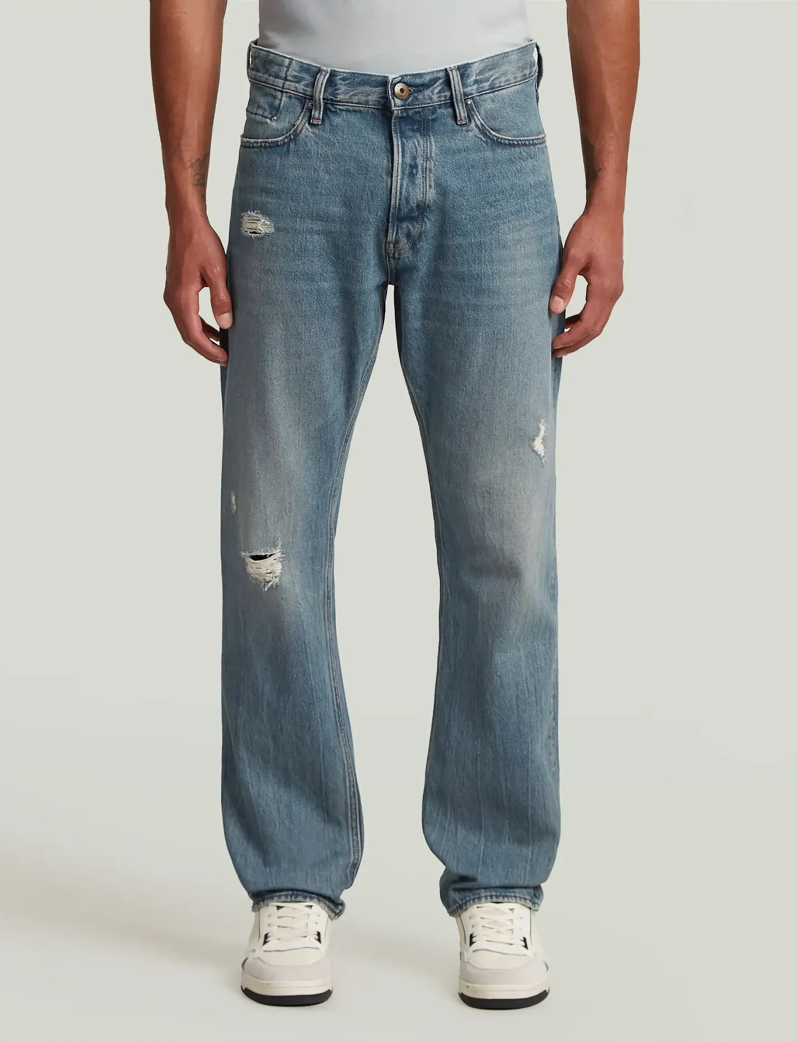 G-Star - Dakota Regular Straight - hosen & jeans - vintage storm destroyed - 2