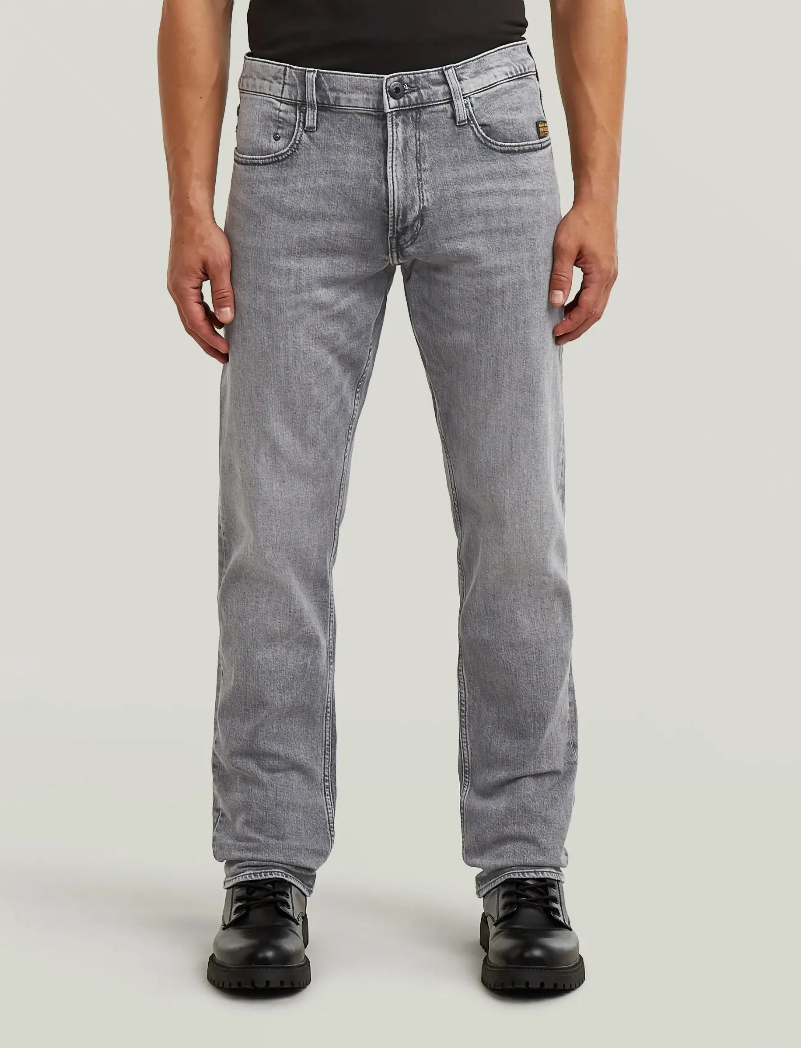 G-Star Mosa Straight, Mænd, Lige Jeans, Grå, Str: 32 x 30