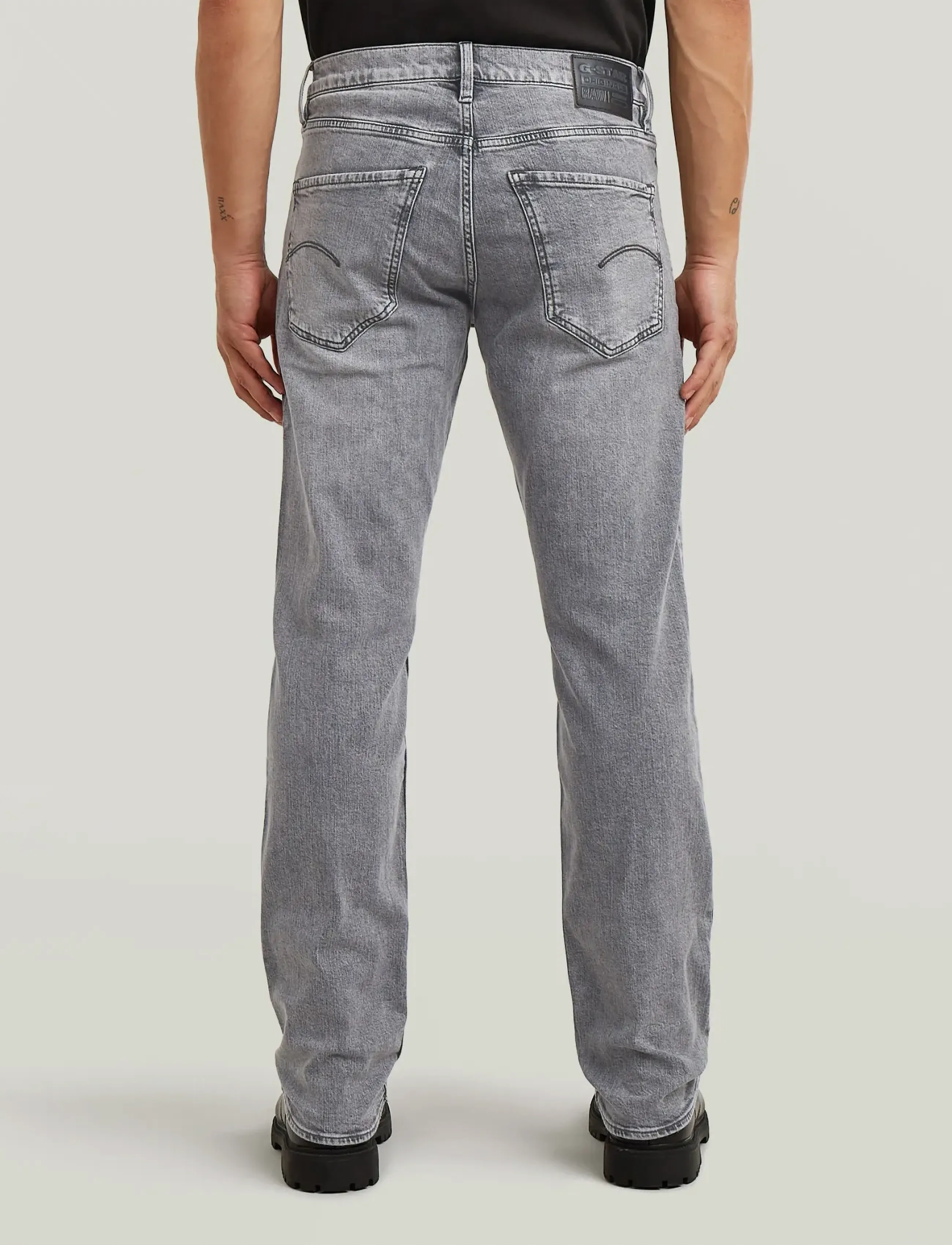 G-Star - Mosa Straight - byxor & jeans - faded grey neblina - 2