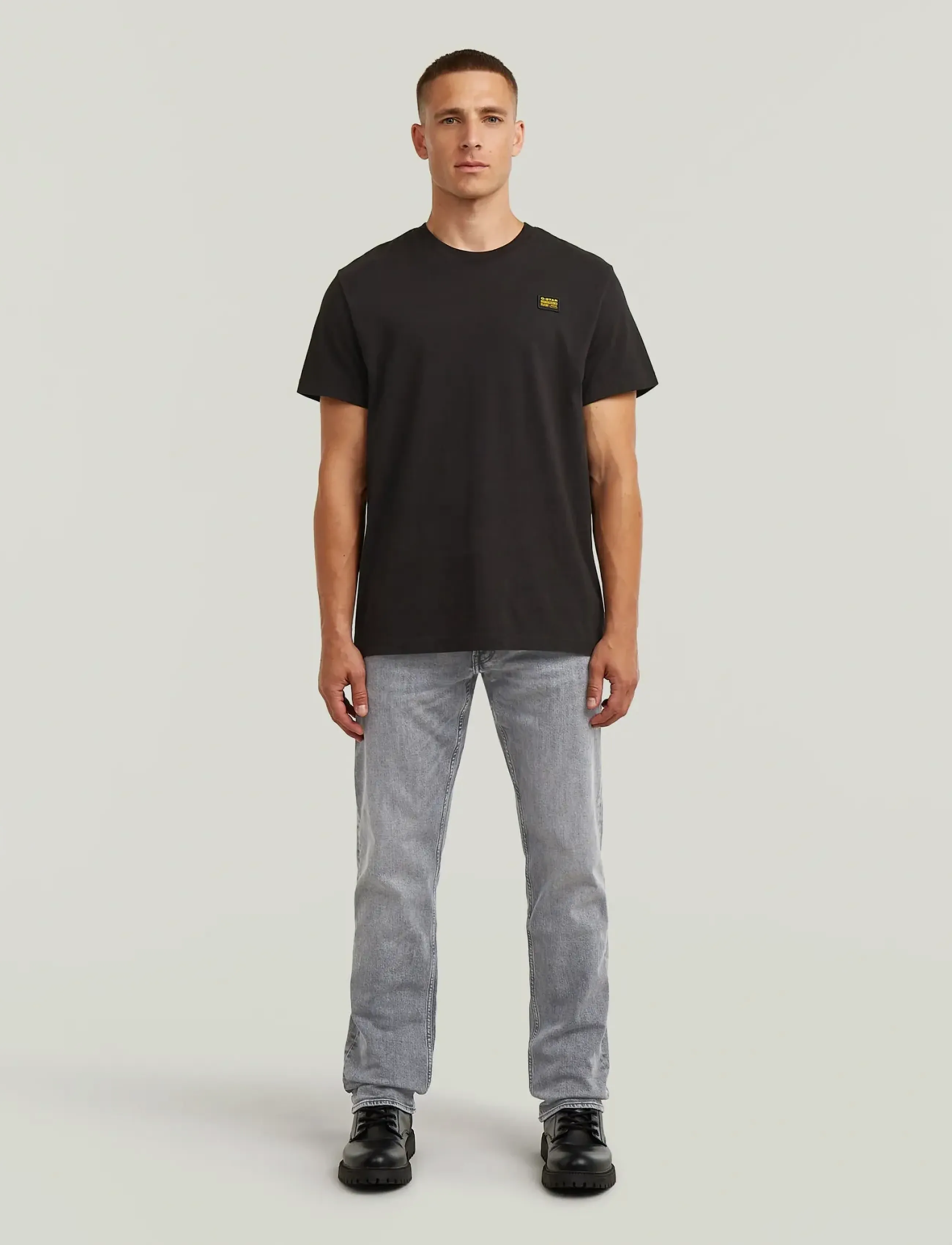 G-Star - Mosa Straight - tavalised teksad - faded grey neblina - 3