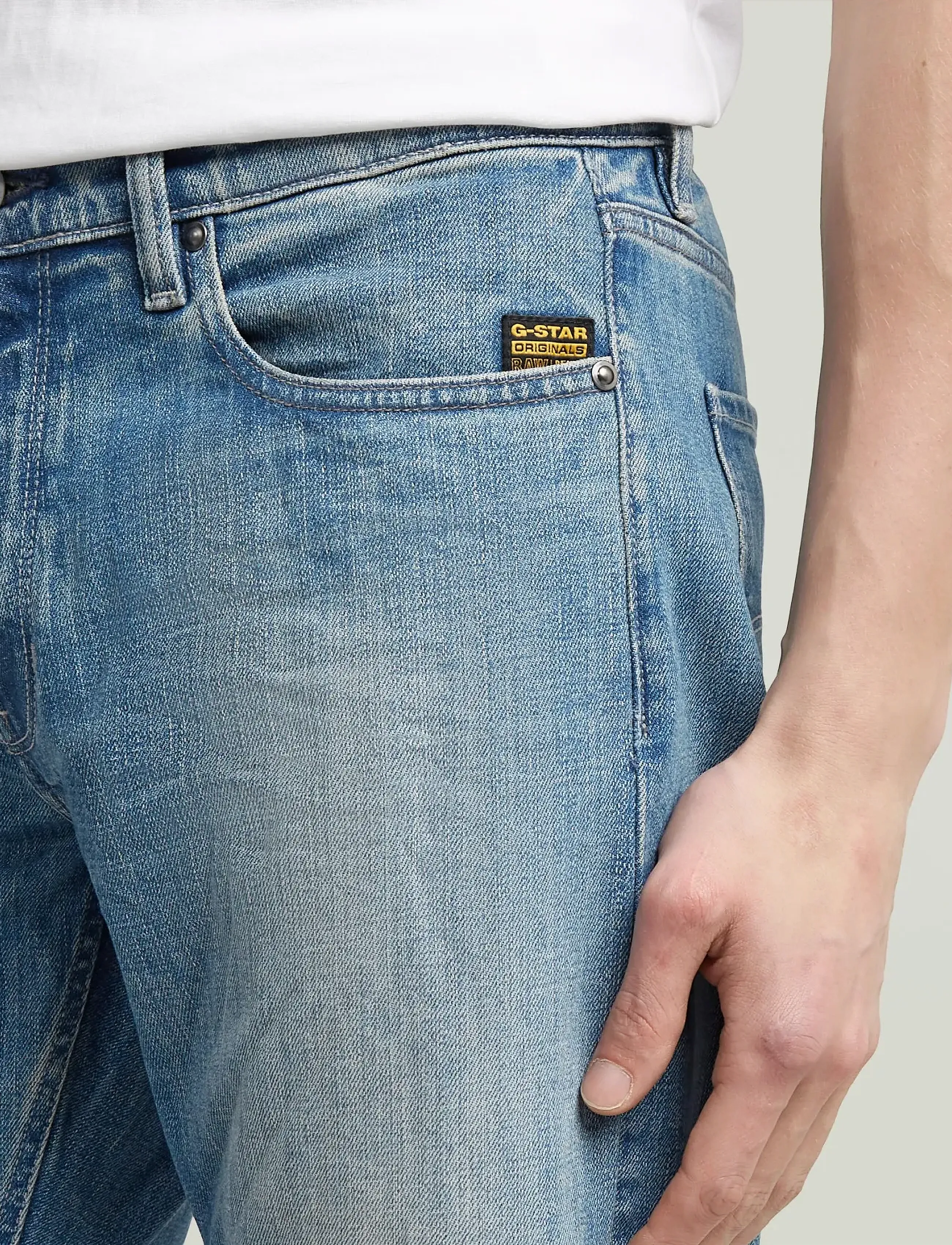 G-Star - Mosa Straight - bukser & jeans - vintage cirrus blue - 4