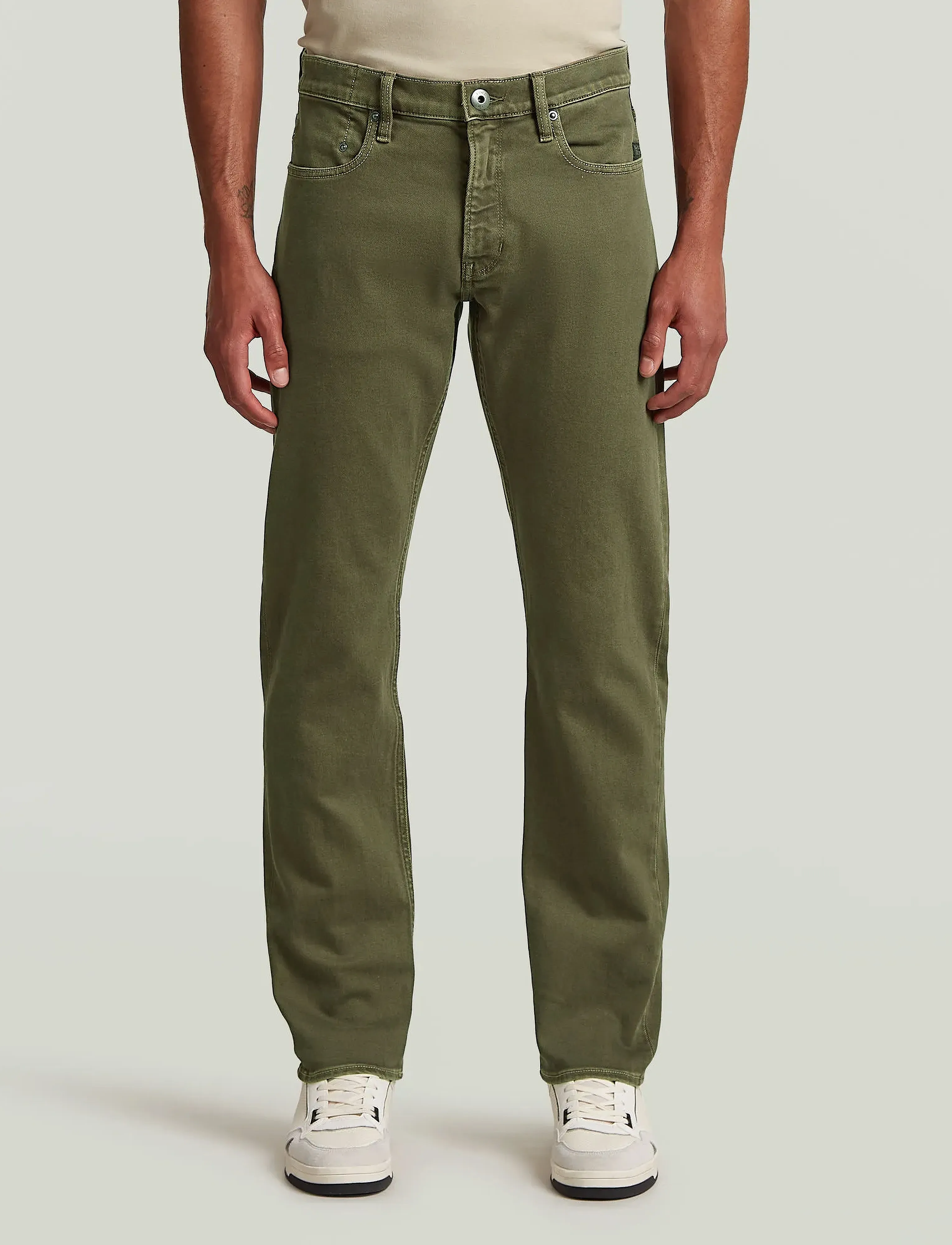G-Star Mosa Straight, 31 x 32, Jeans, Khakigrün - Regular, Männerswear