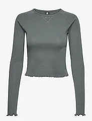 G-Star RAW - Cropped baby sis raglan r t l\s wmn - de laveste prisene - graphite - 0