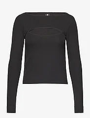 G-Star RAW - Cut-out slim boat t l\s wmn - lowest prices - dk black - 0