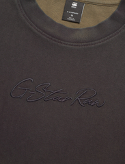 G-Star RAW - Spray autograph boxy r t - kortærmede t-shirts - dark olive sprayed - 4