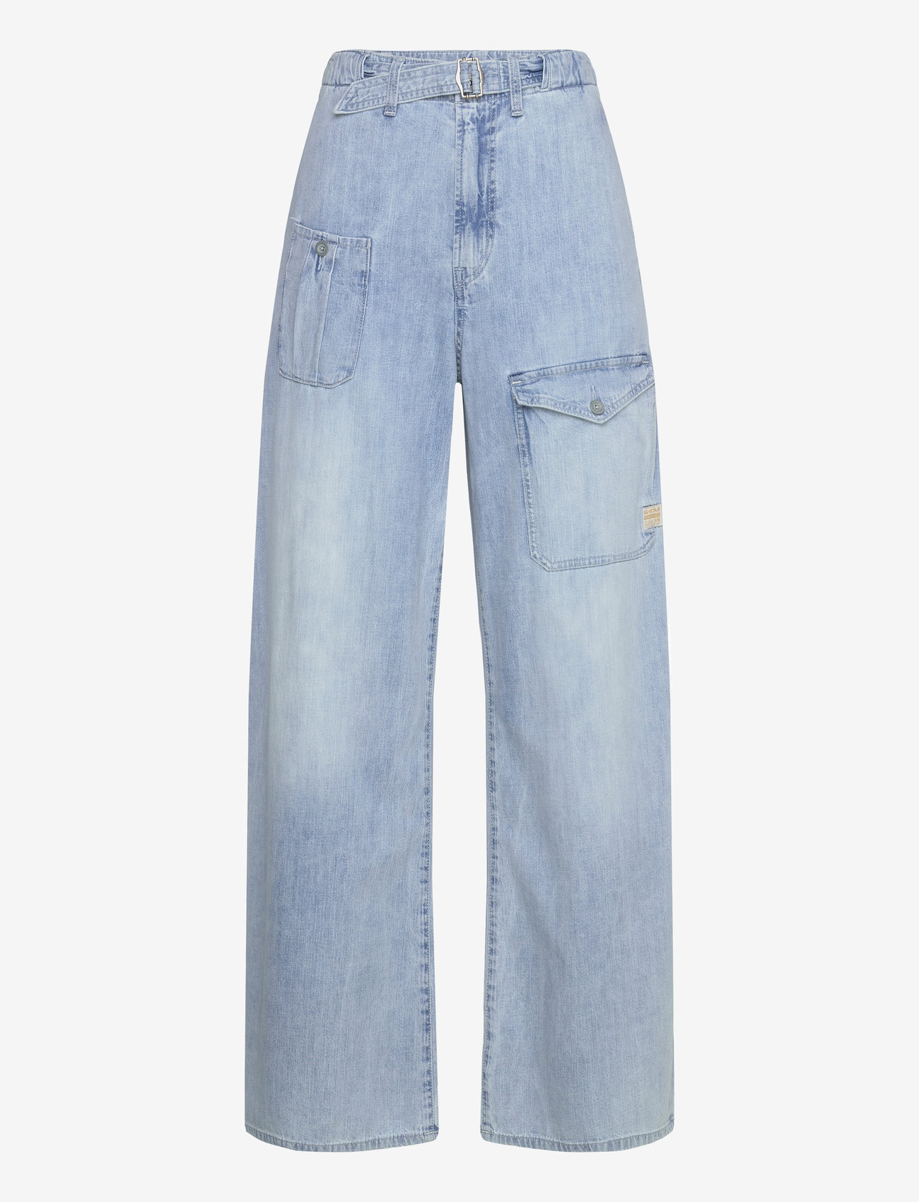 G-Star - Belted Cargo Loose Wmn - vida jeans - sun faded blue mist - 1