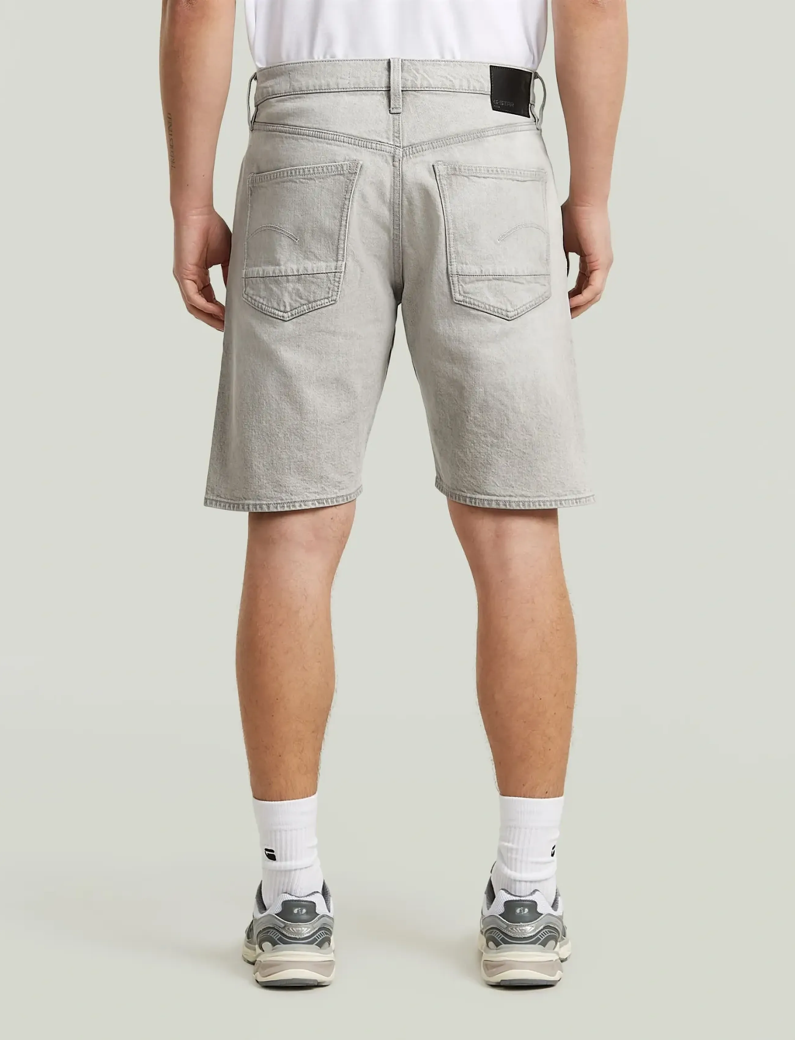 G-Star - Dakota Short Clean Edge - lühikesed teksapüksid - beached faded dolomite grey - 3