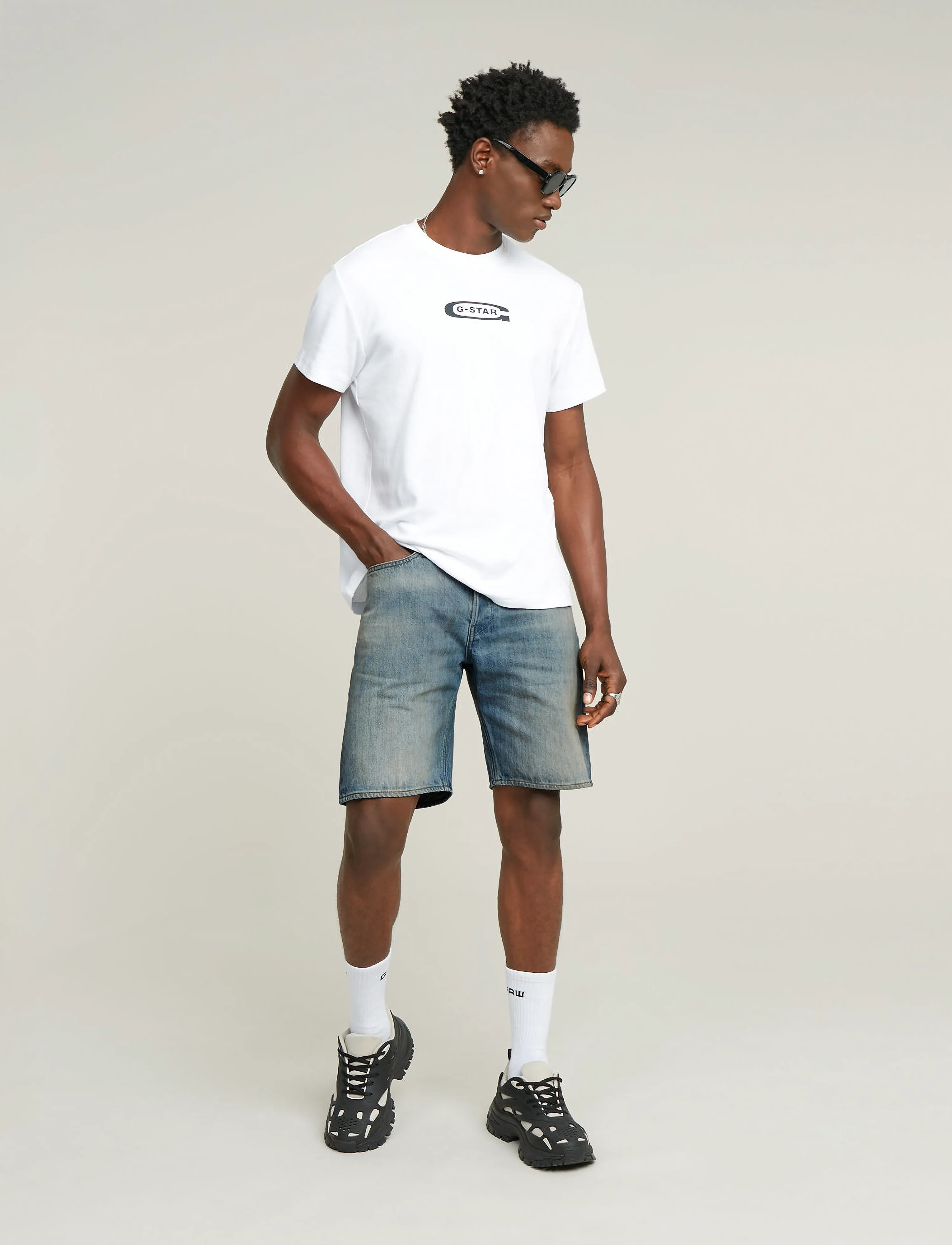 G-Star Dakota Short Clean Edge, 280, Blue, Shorts > Denim, Herre