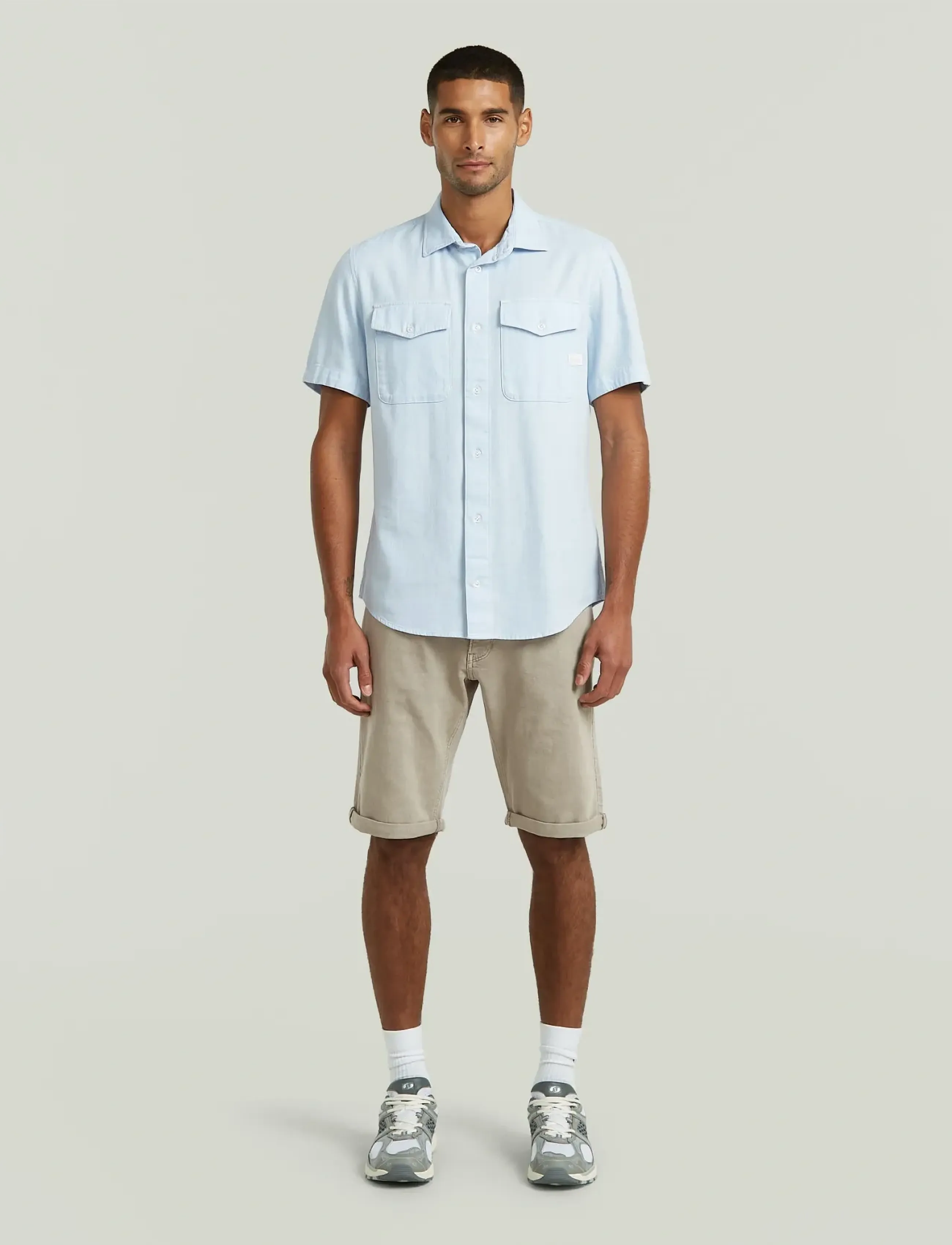 G-Star - Mosa Short - lühikesed teksapüksid - elephant skin gd - 4