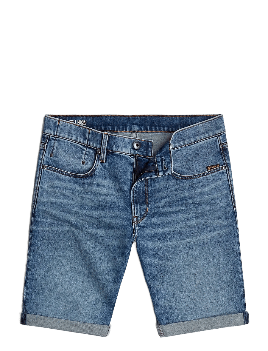 G-Star - Mosa Short - lühikesed teksapüksid - faded cascade - 0