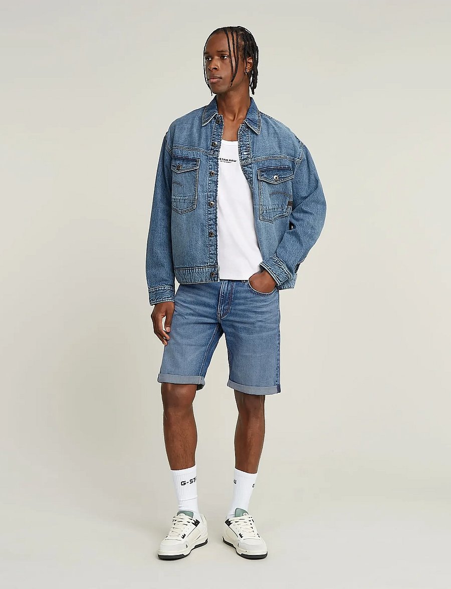 G-Star - Mosa Short - lühikesed teksapüksid - faded cascade - 3