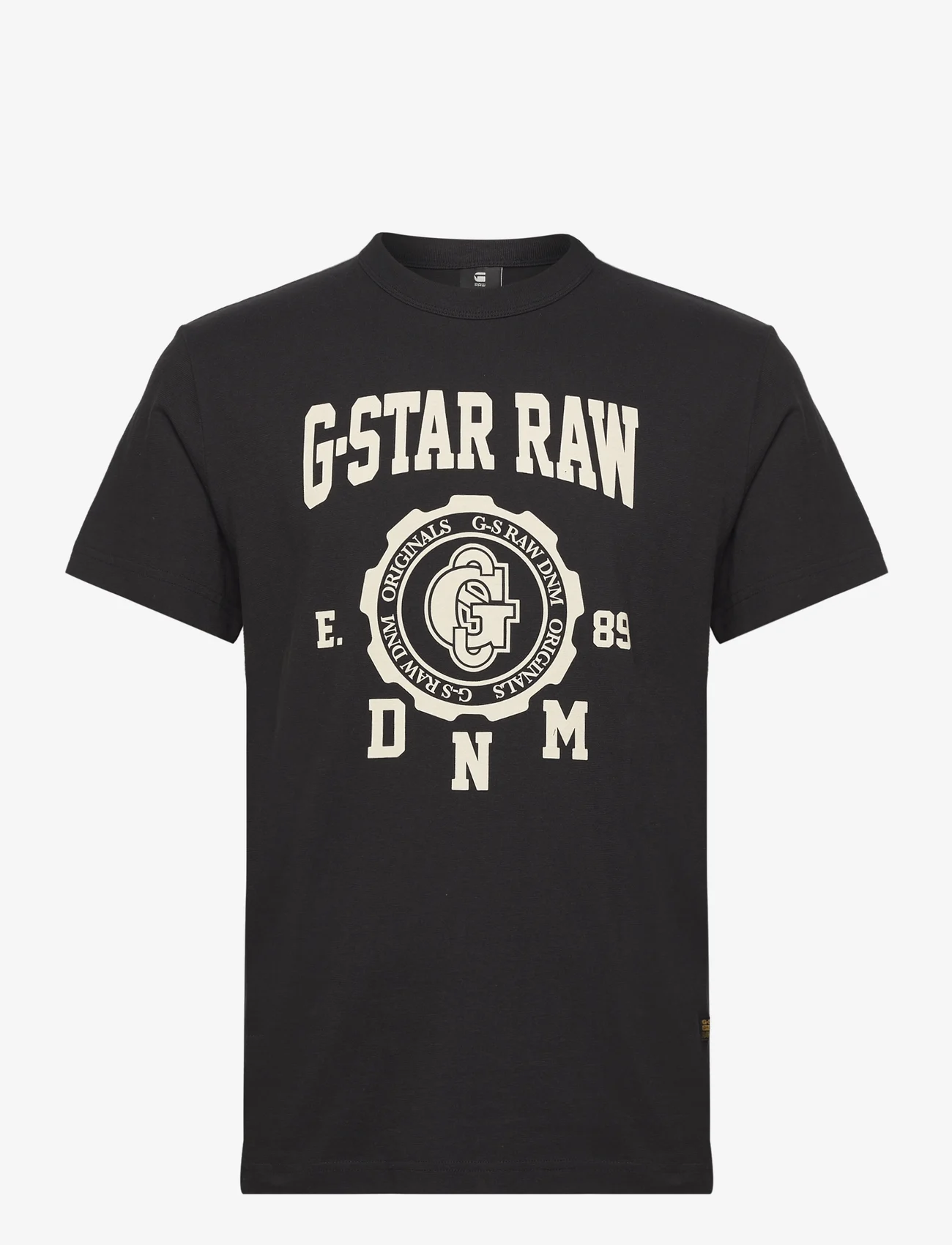 G-Star RAW - Collegic r t - short-sleeved t-shirts - dk black - 0