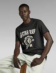 G-Star RAW - Collegic r t - short-sleeved t-shirts - dk black - 4