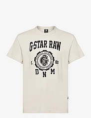 G-Star RAW - Collegic r t - kortermede t-skjorter - whitebait - 0