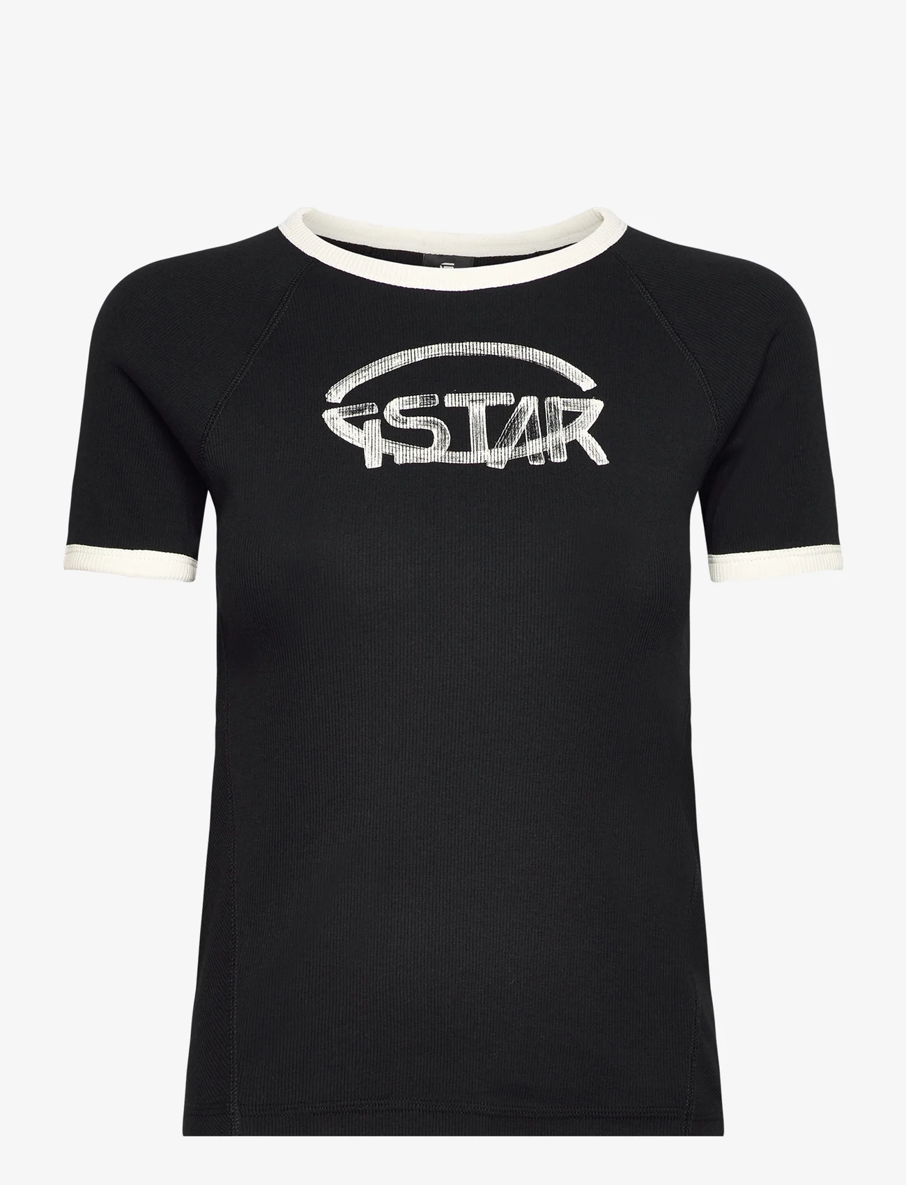 G-Star RAW - Army ringer slim r t wmn - t-shirts - dk black - 1