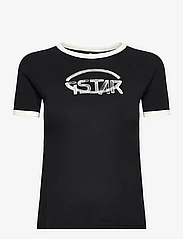 G-Star RAW - Army ringer slim r t wmn - t-shirts - dk black - 1