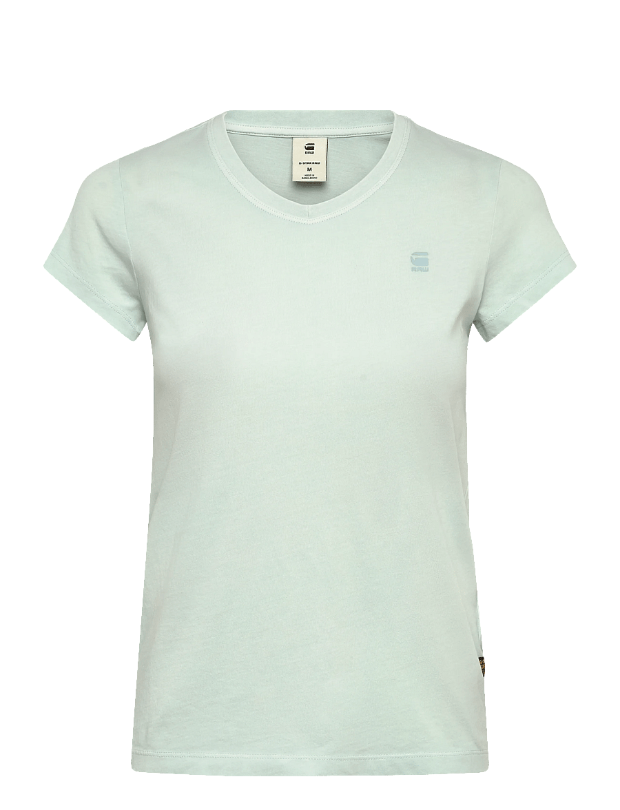 G-Star - Overdyed eyben slim v t 2.0 wmn - t-shirts - plein air gd - 1