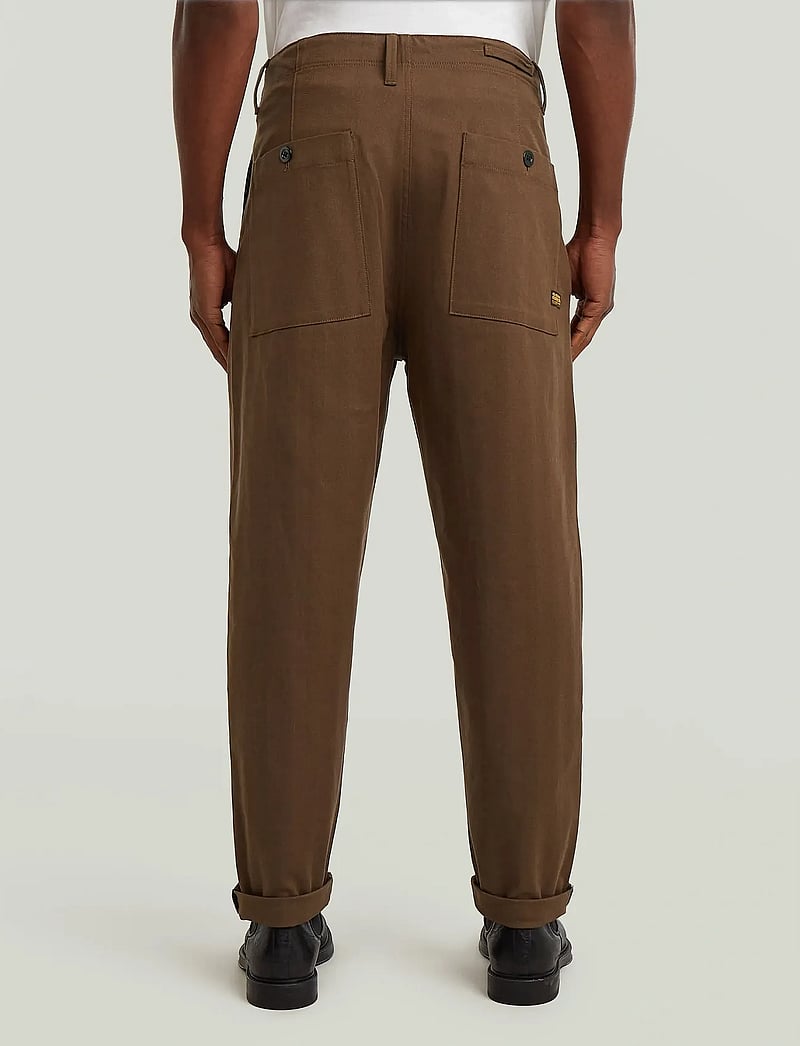 G-Star - Pleated Chino Relaxed Tapered - chinos - desert palm/deep brown hb - 2