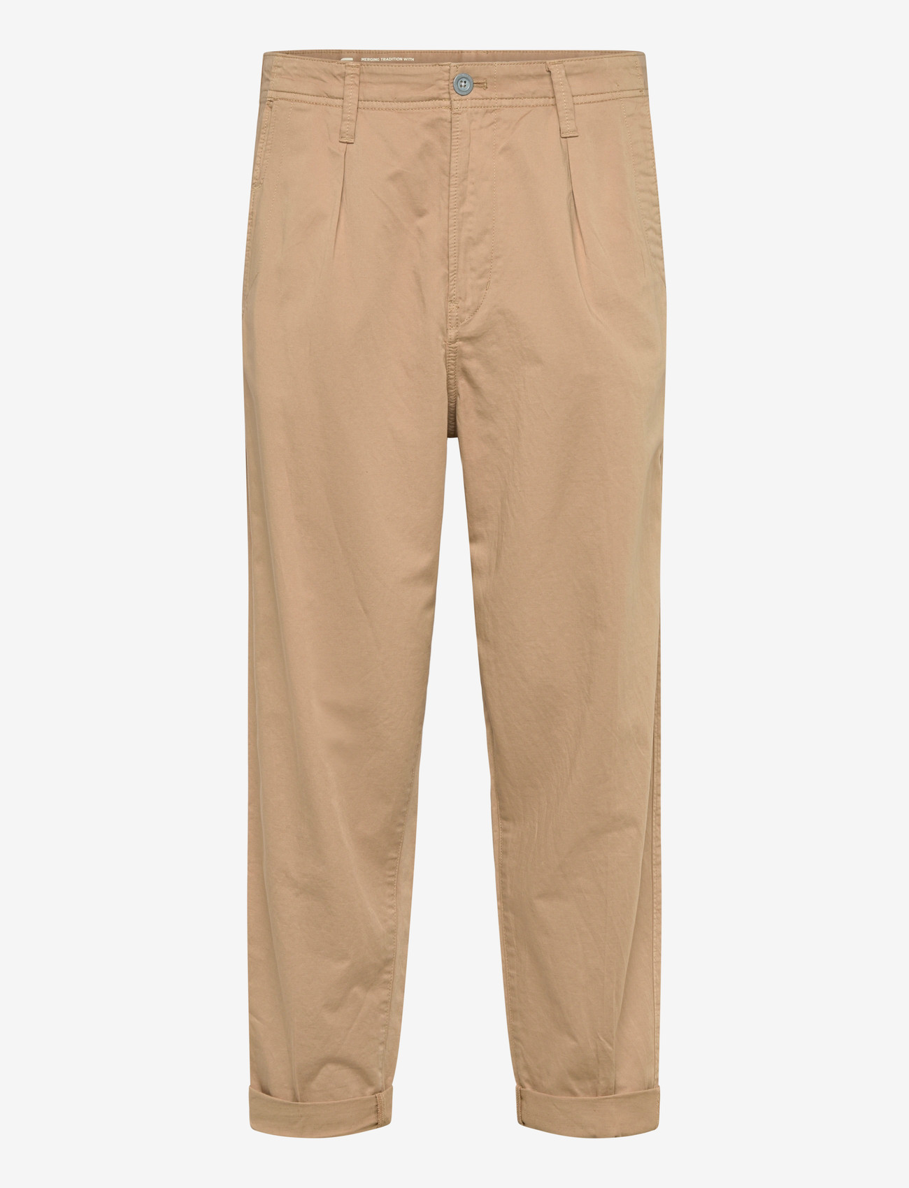 G-Star - Pleated Chino Relaxed Tapered - linen trousers - lion gd - 0