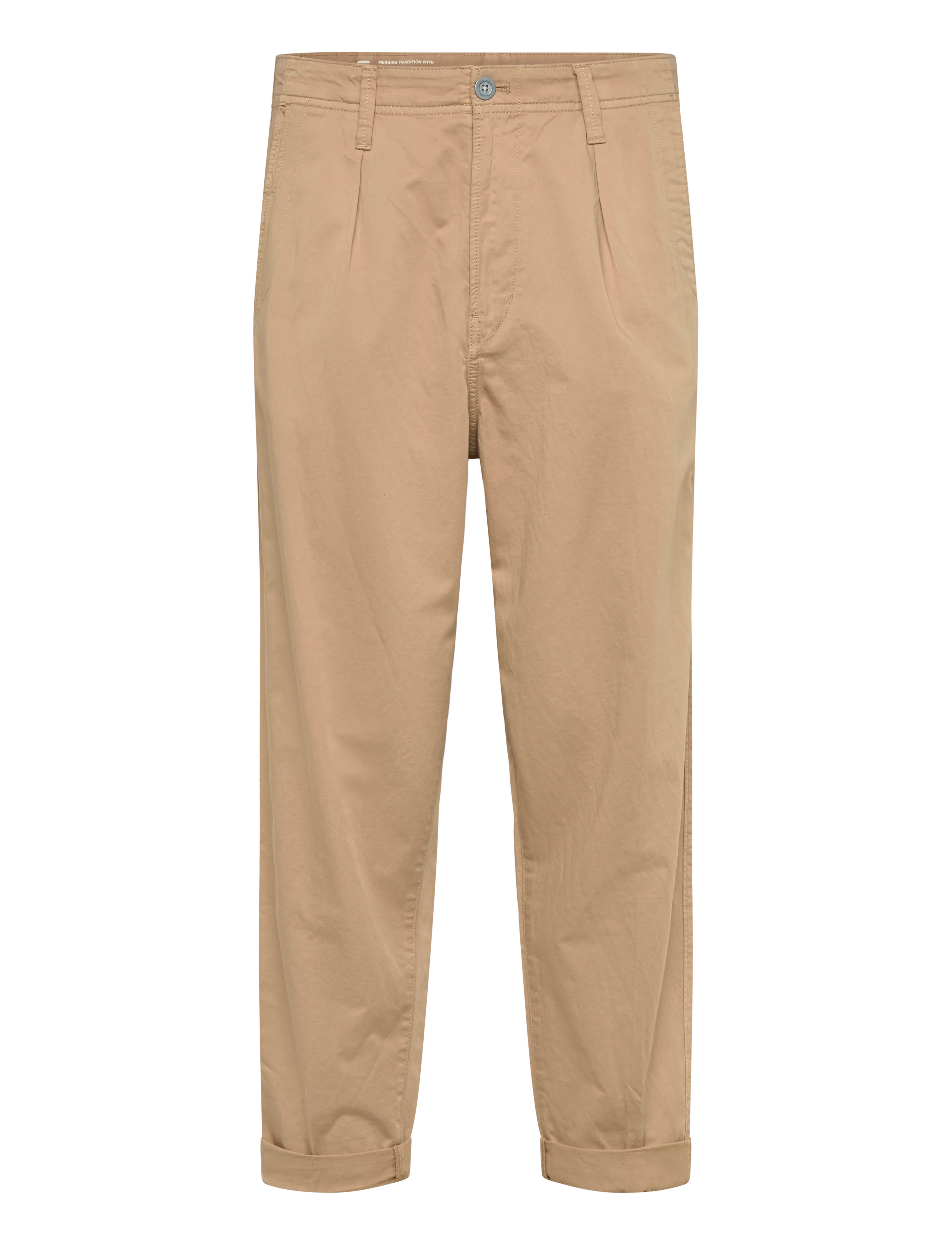 G-Star Pleated Chino Relaxed Tapered - Bukser - LION GD / beige