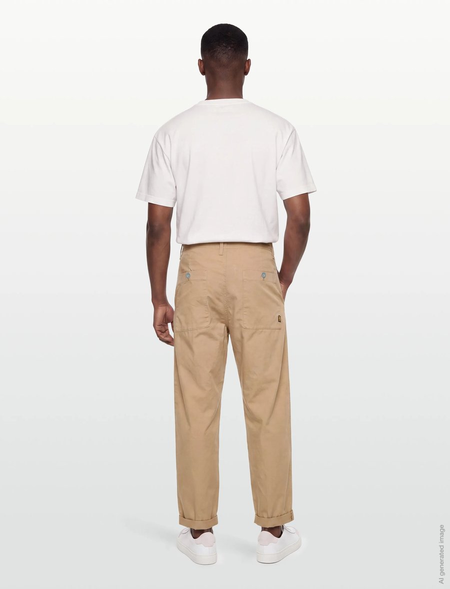 G-Star - Pleated Chino Relaxed Tapered - hørbukser - lion gd - 4